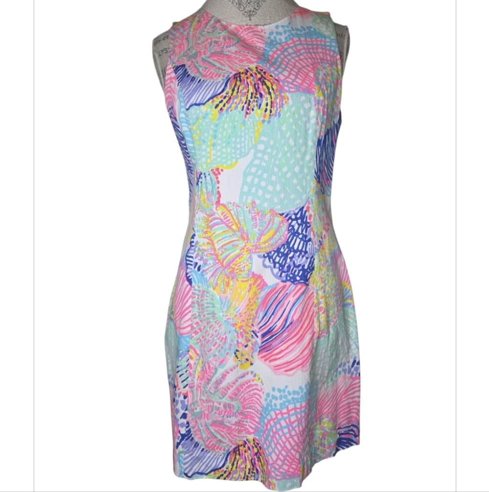 Lilly Pulitzer Mila Shift Dress Roar Of The Seas Size 8